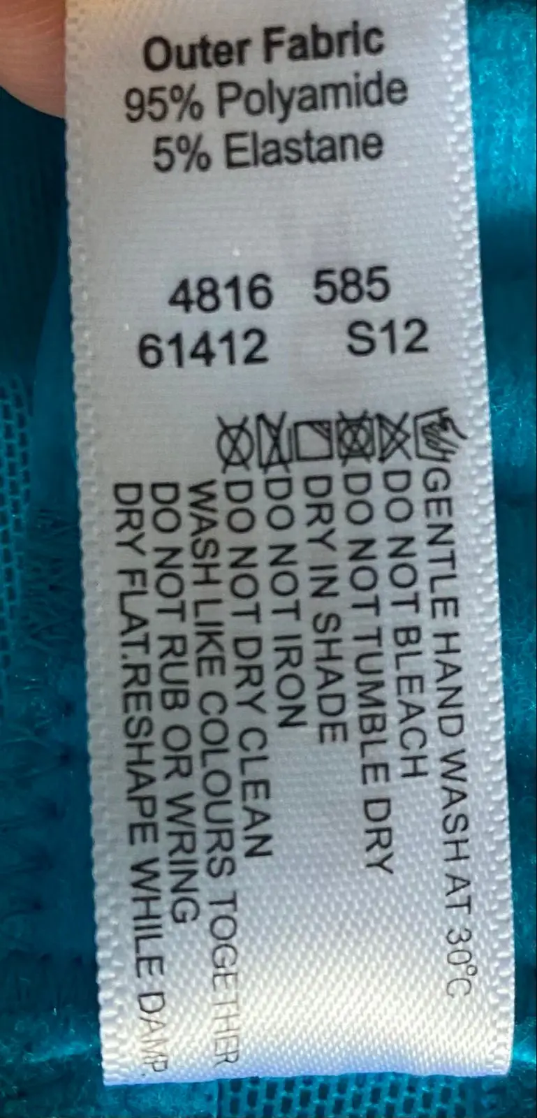 Edgars Turquoise Blue Babydoll Chemise