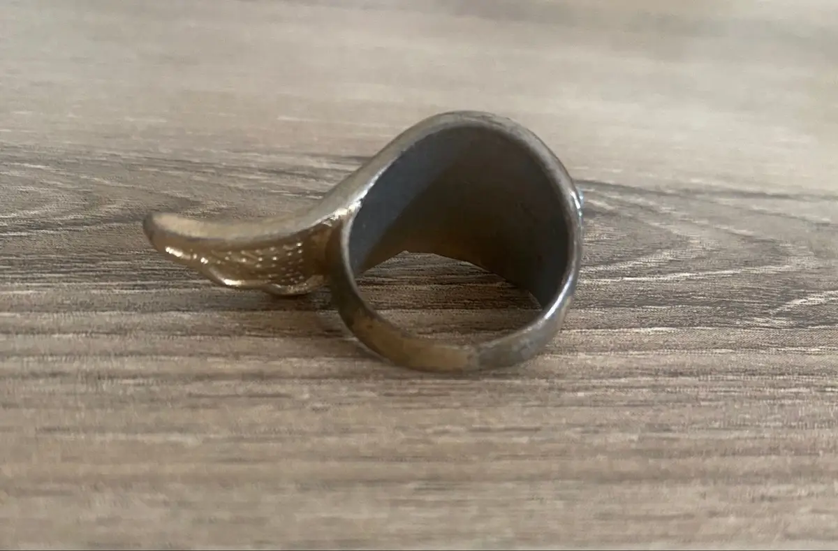 Lovisa Silver Tone Rhinestone Angel Wing Ring