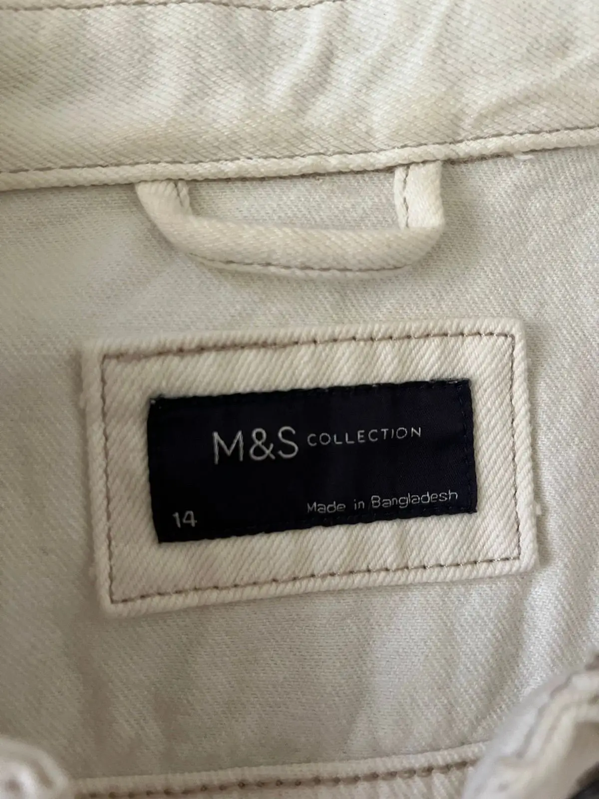 Marks & Spencer Off-White Denim Jacket