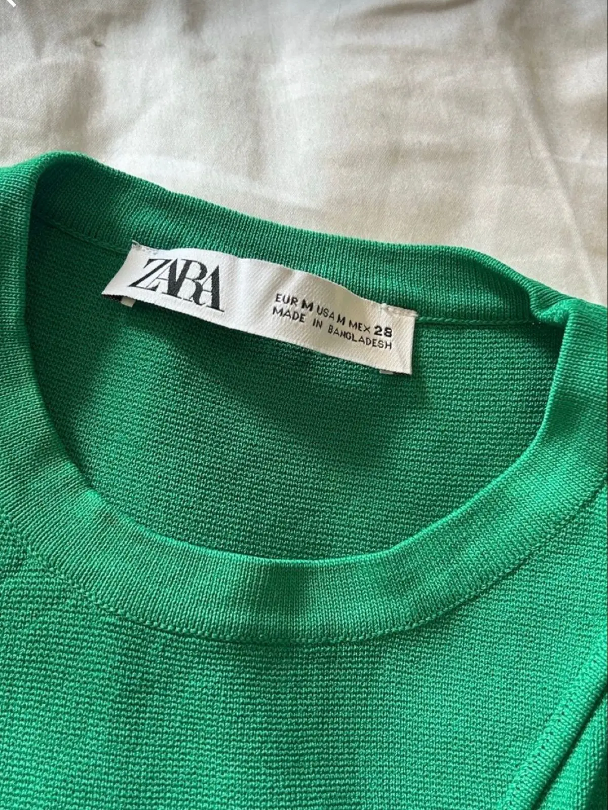 Zara Green Knit Top
