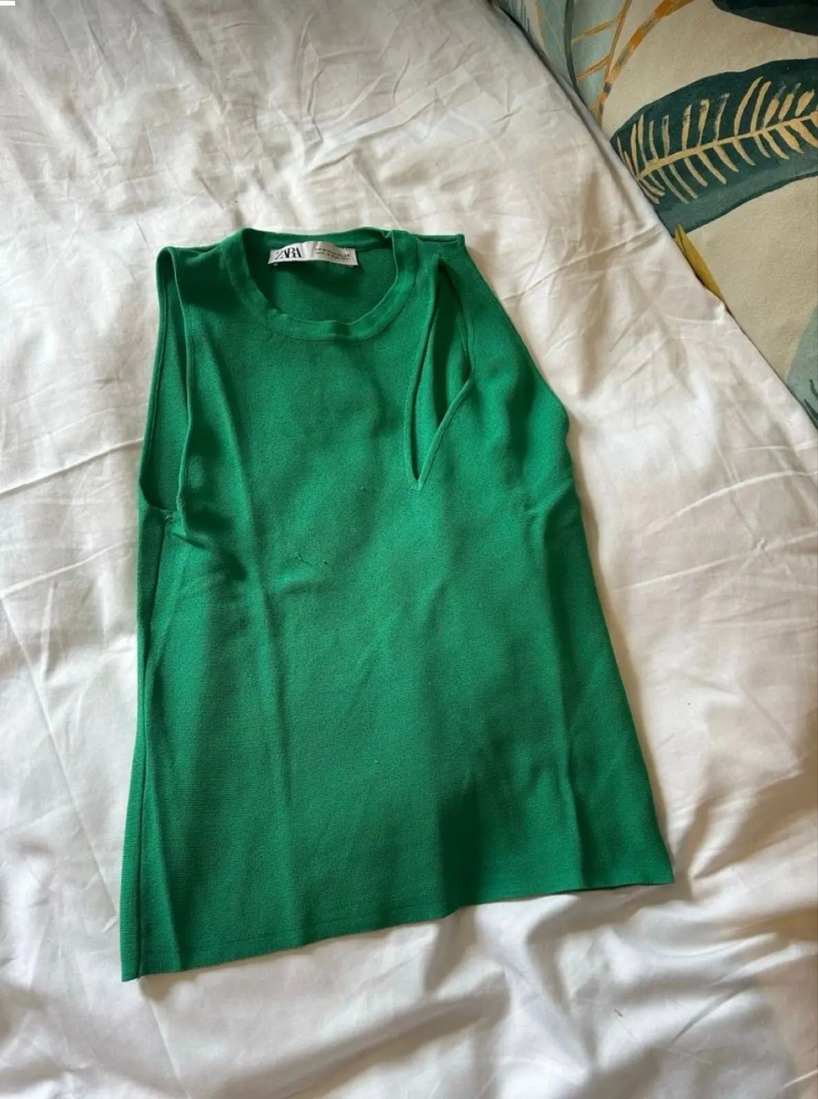 Zara Green Knit Top