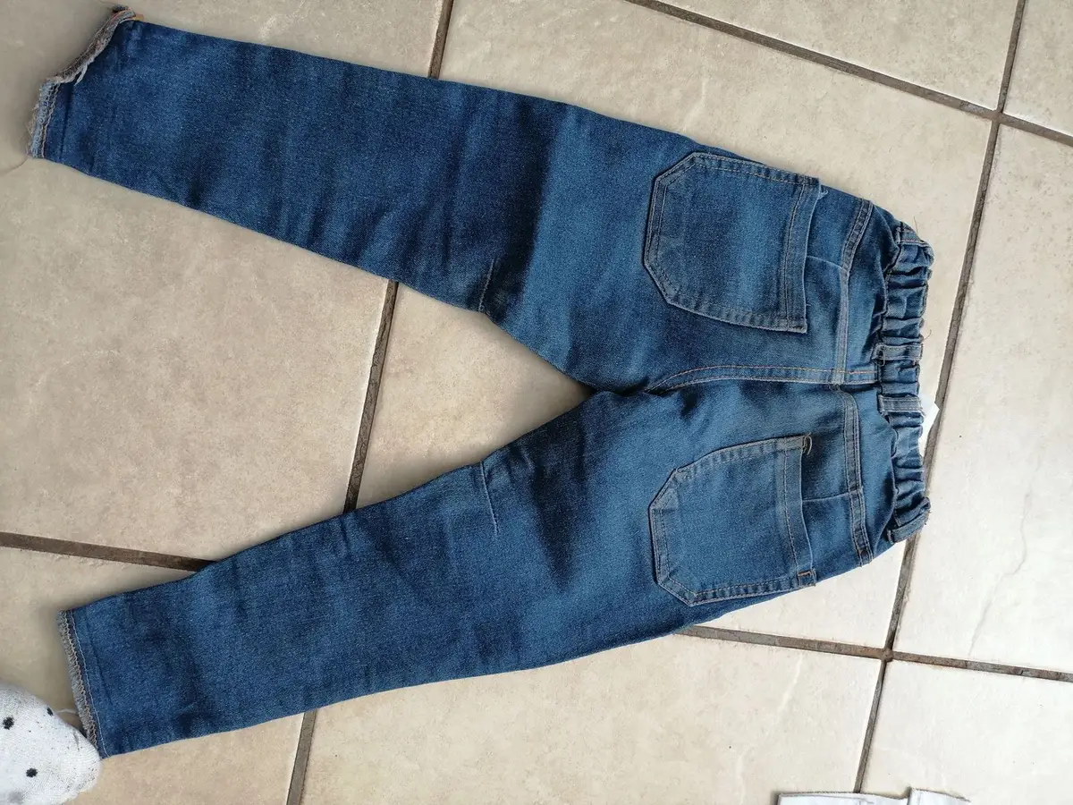 Kids Blue Denim Jeans with Elasticated Waistband