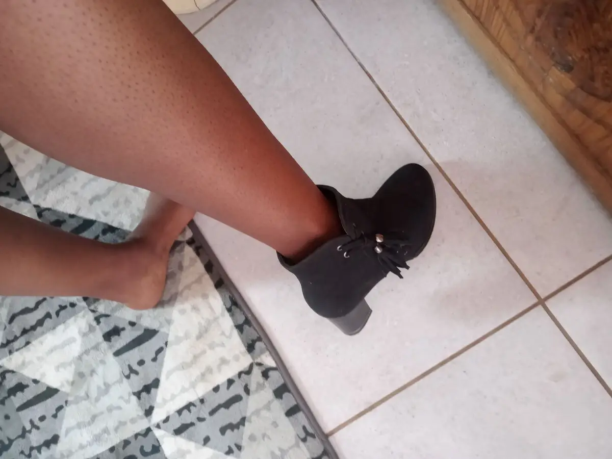 Black Suede Heeled Ankle Boots