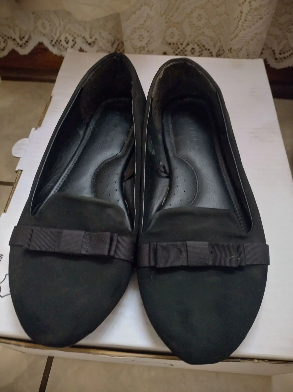 Tango Tango Comfort Black Bow Flat Shoes