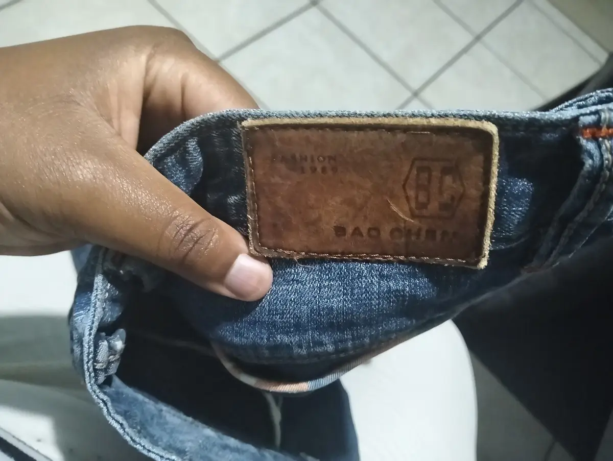 Dark Blue Faded Denim Jeans