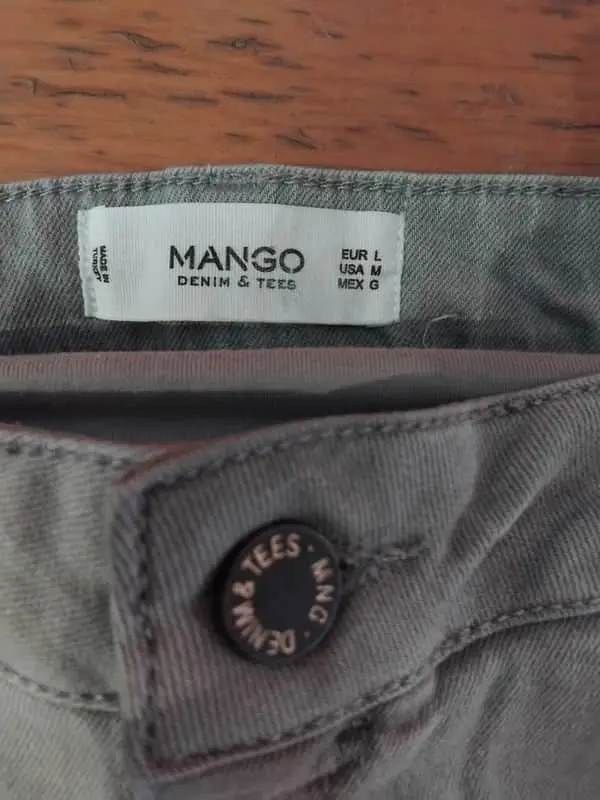 Mango ladies grey jeans