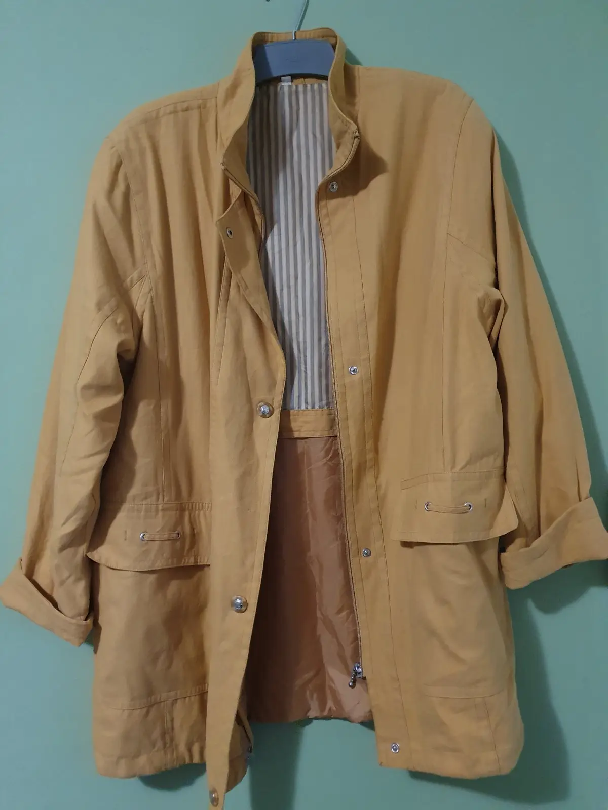 Generic Mustard Yellow Utility Parka Jacket