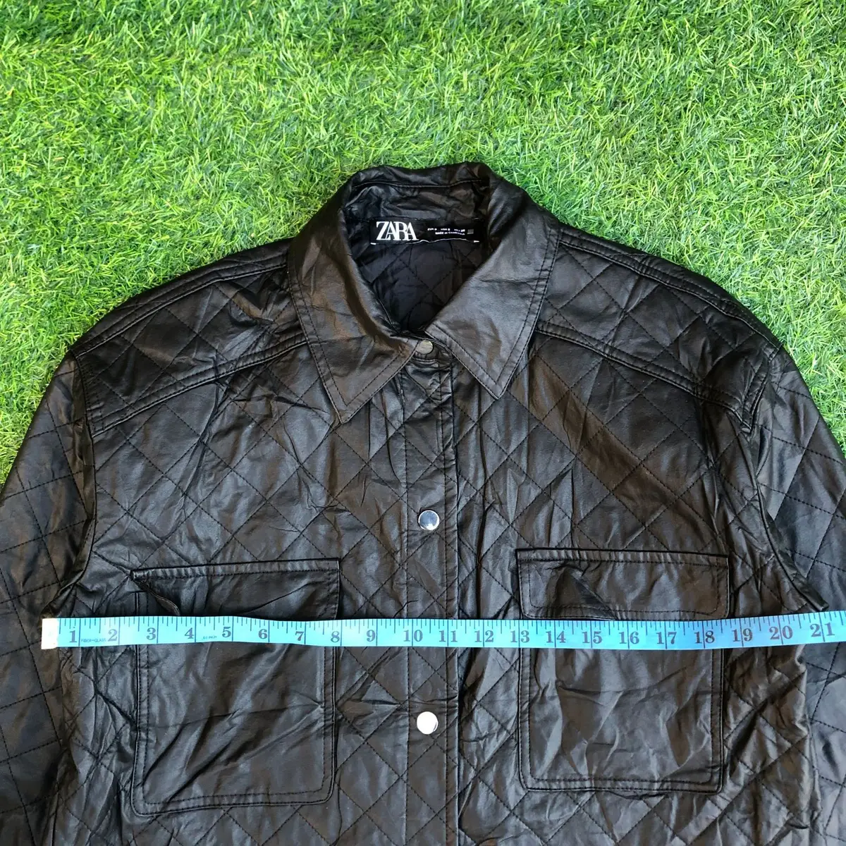 Zara Black Quilted Shacket