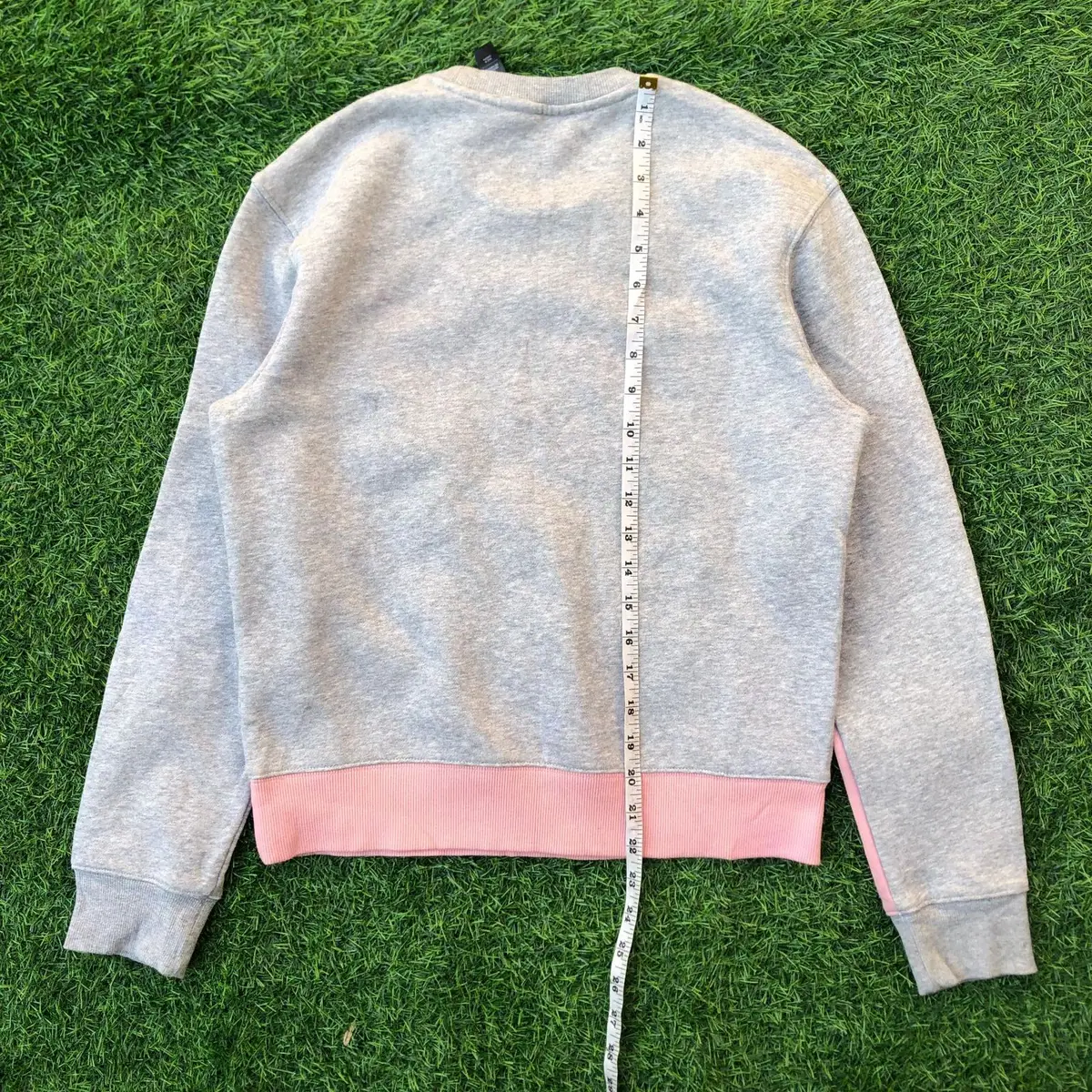 Adidas Girls Grey and Pink Crewneck Sweatshirt