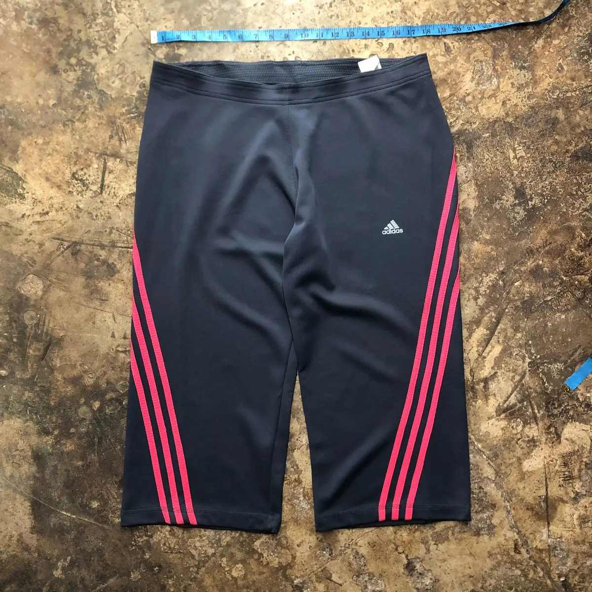 Adidas Three-Quarter Activewear Pants Grey and Pink
