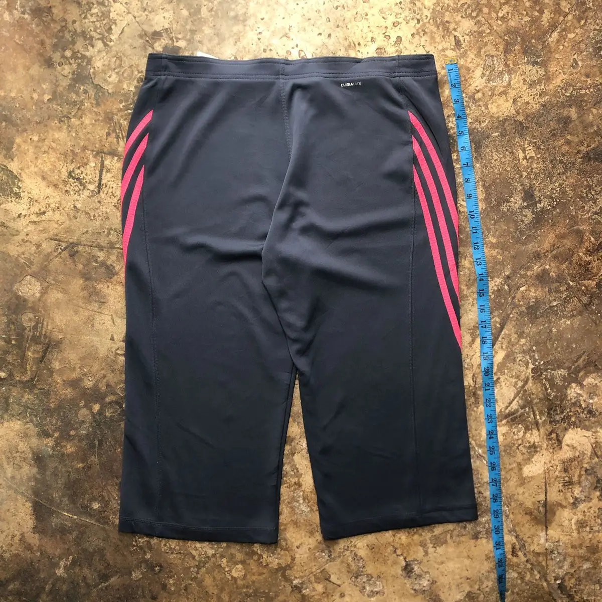 Adidas Three-Quarter Activewear Pants Grey and Pink