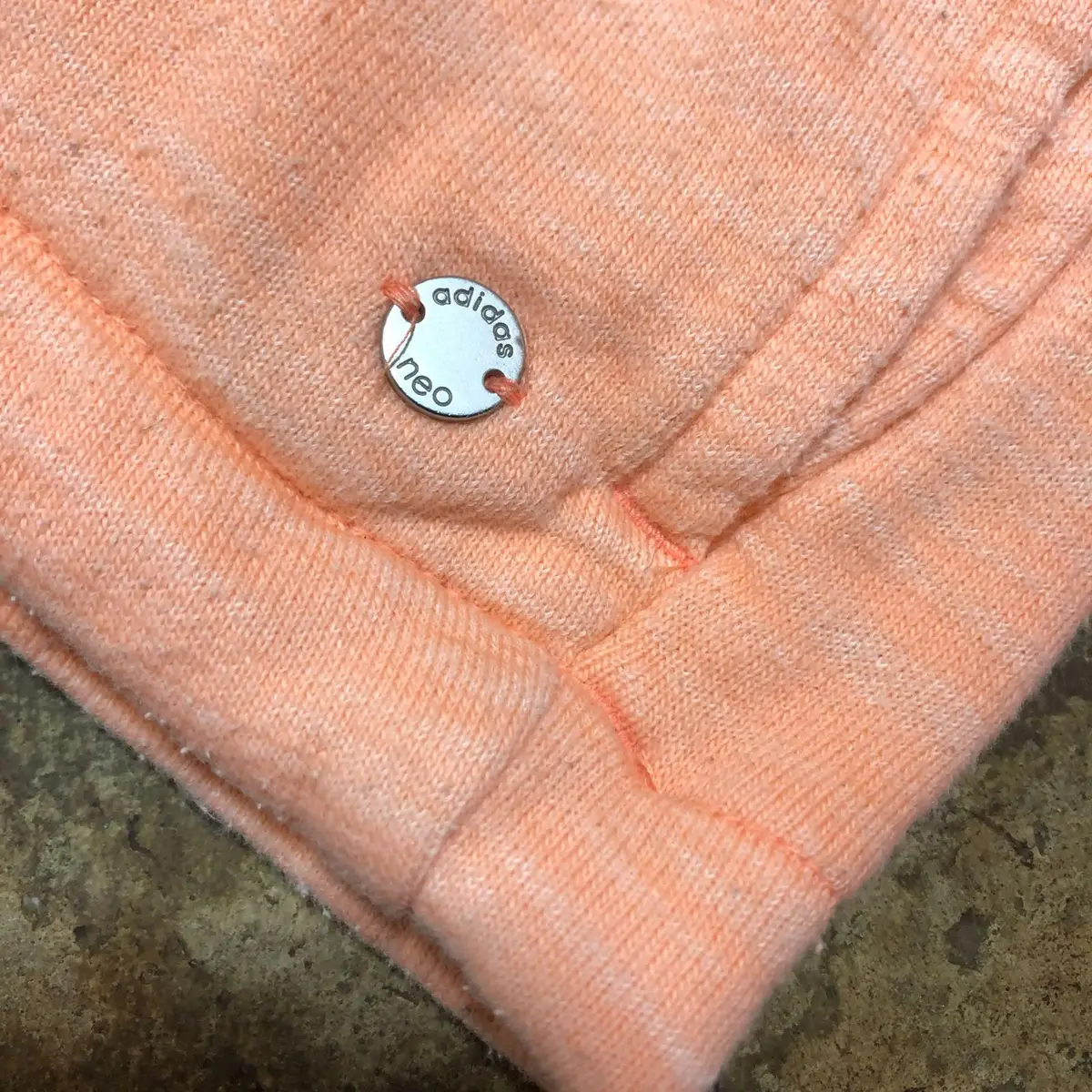Adidas Peach Cropped Hoodie
