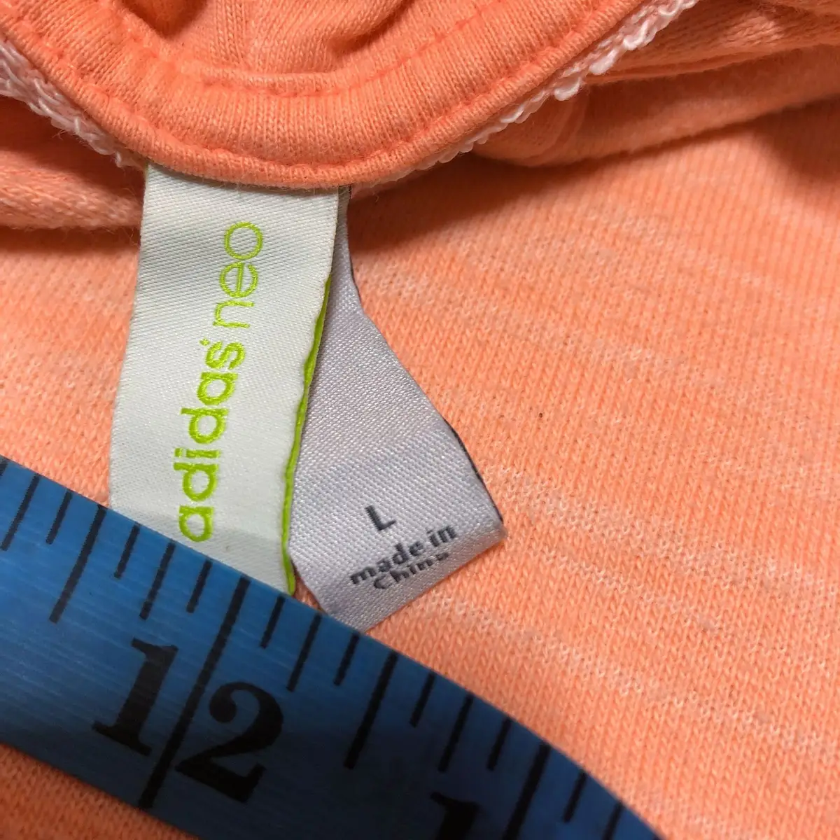Adidas Peach Cropped Hoodie