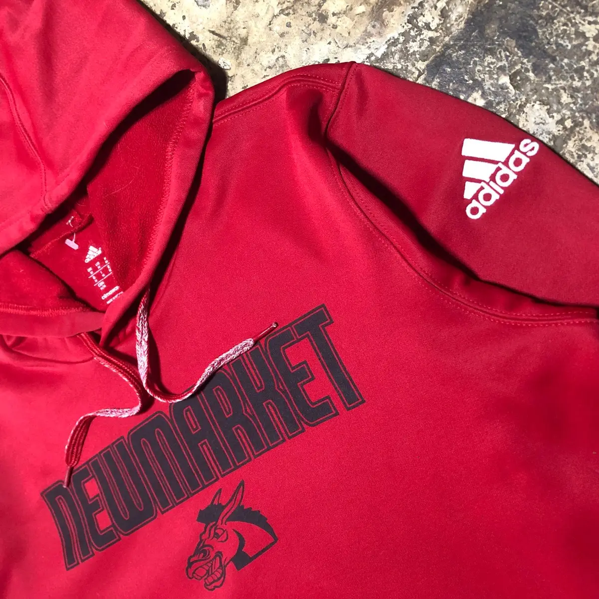 Adidas Newmarket Climawarm Red Hoodie