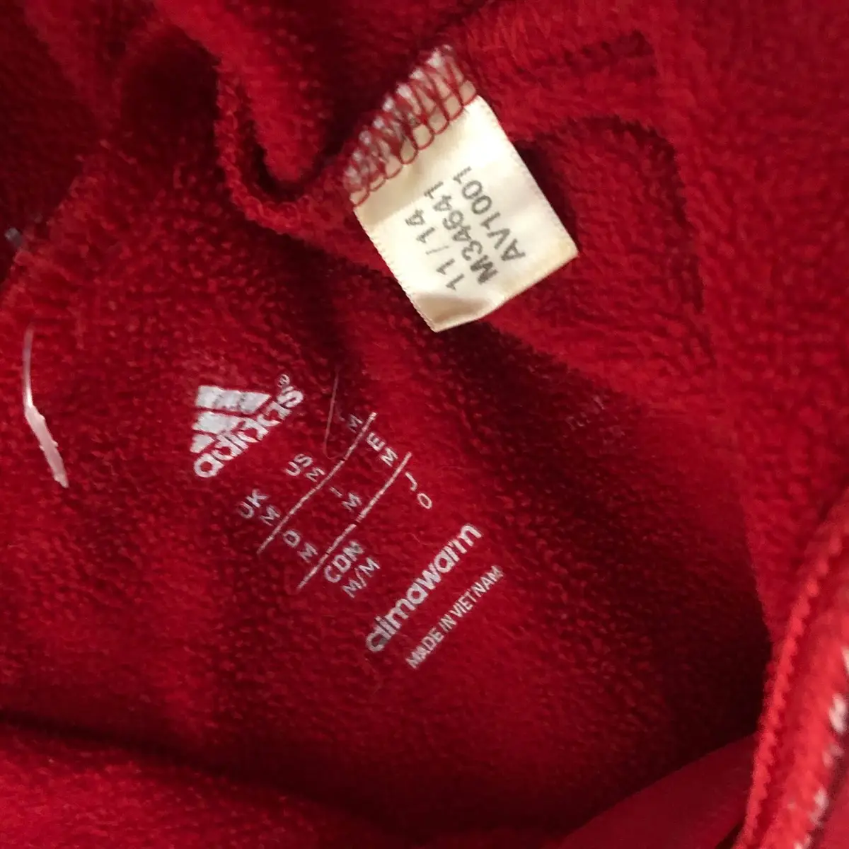 Adidas Newmarket Climawarm Red Hoodie