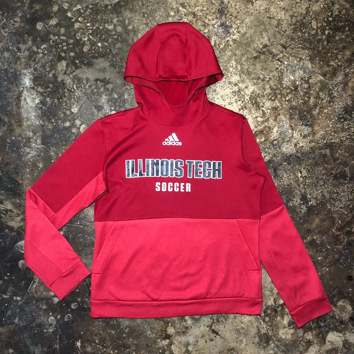 Adidas Illinois Tech Soccer Hoodie Red