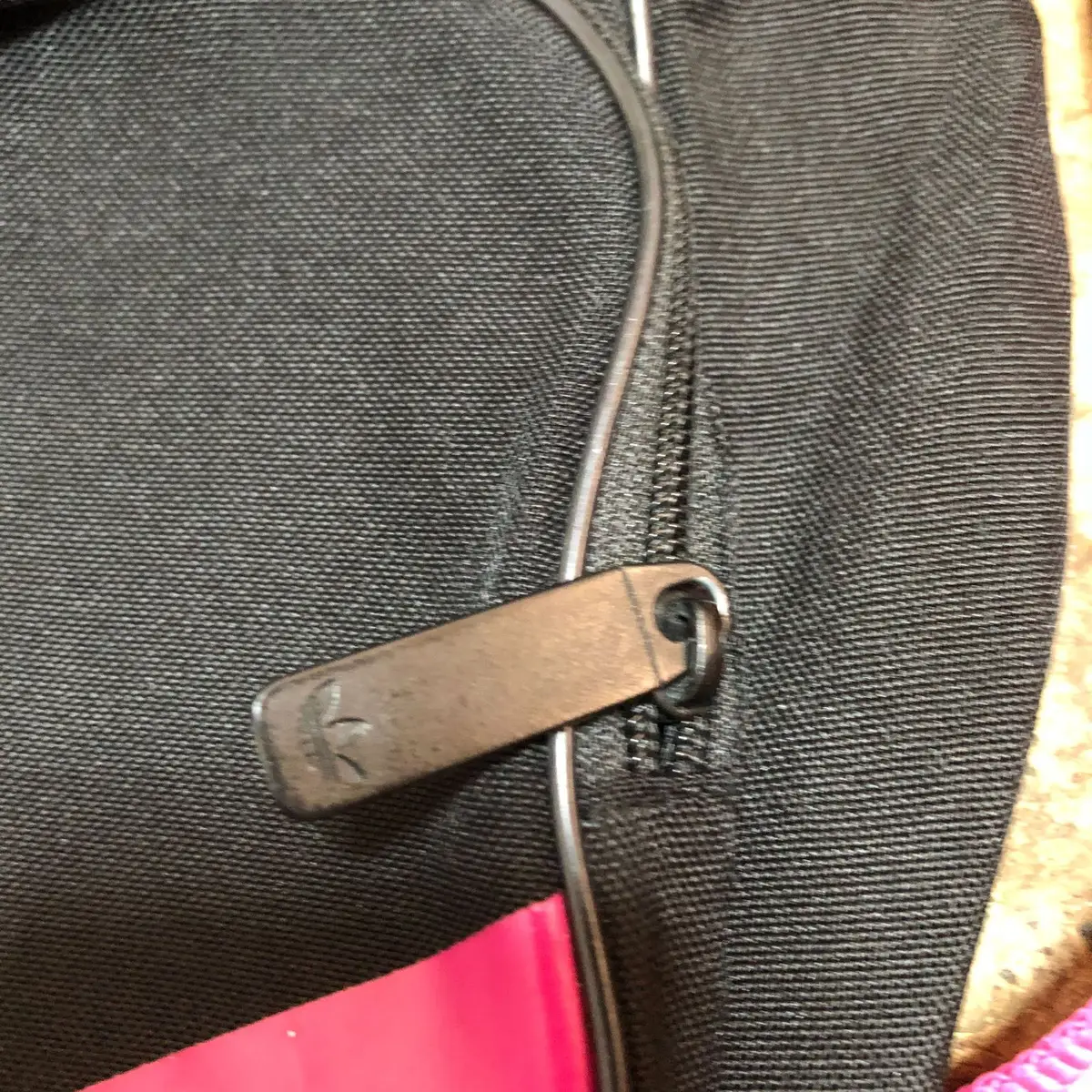 Adidas Originals Black and Pink Trefoil Backpack