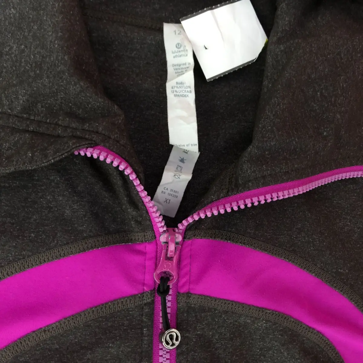 Lululemon Define Jacket Grey and Pink