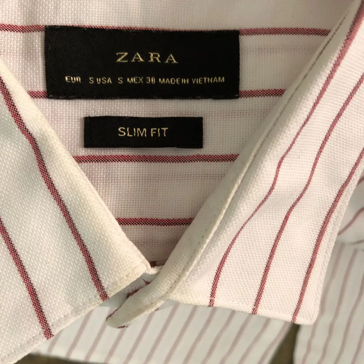 Zara Striped Long Sleeve Button-Up Shirt