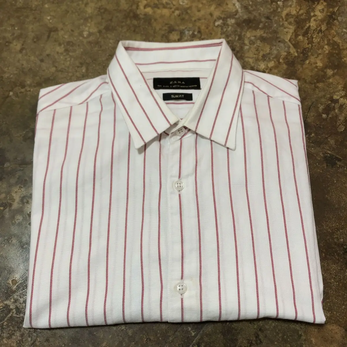Zara Striped Long Sleeve Button-Up Shirt