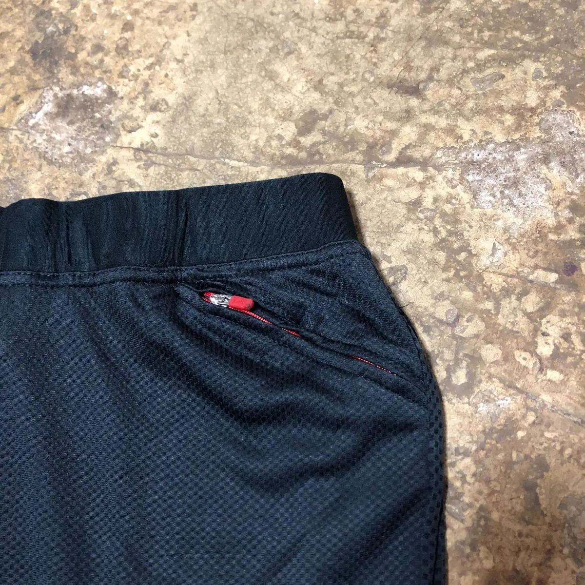 Nike Black Athletic Pants with Red Accents
