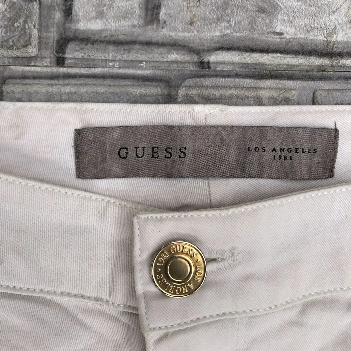 Guess Floral Print Denim Shorts