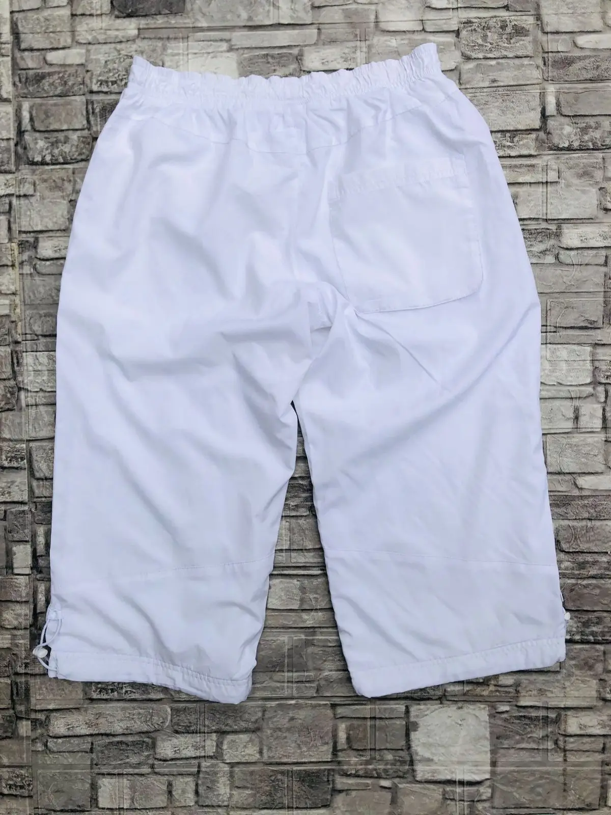 Puma White Three-Quarter Track Pants