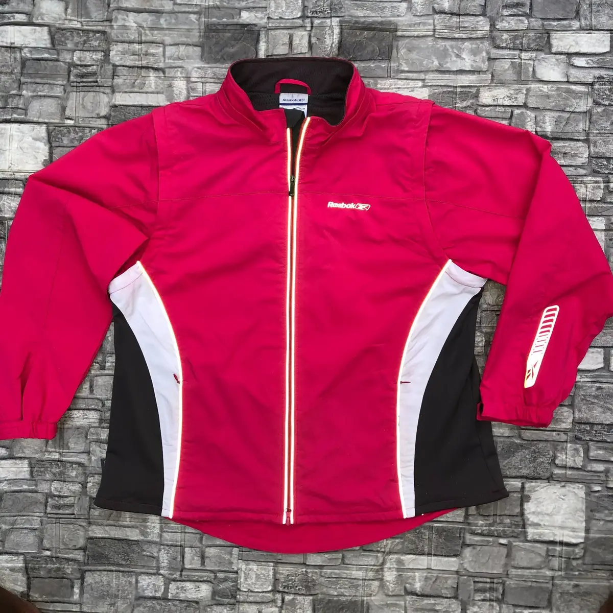 Reebok Vintage Colorblock Zip-Up Athletic Jacket
