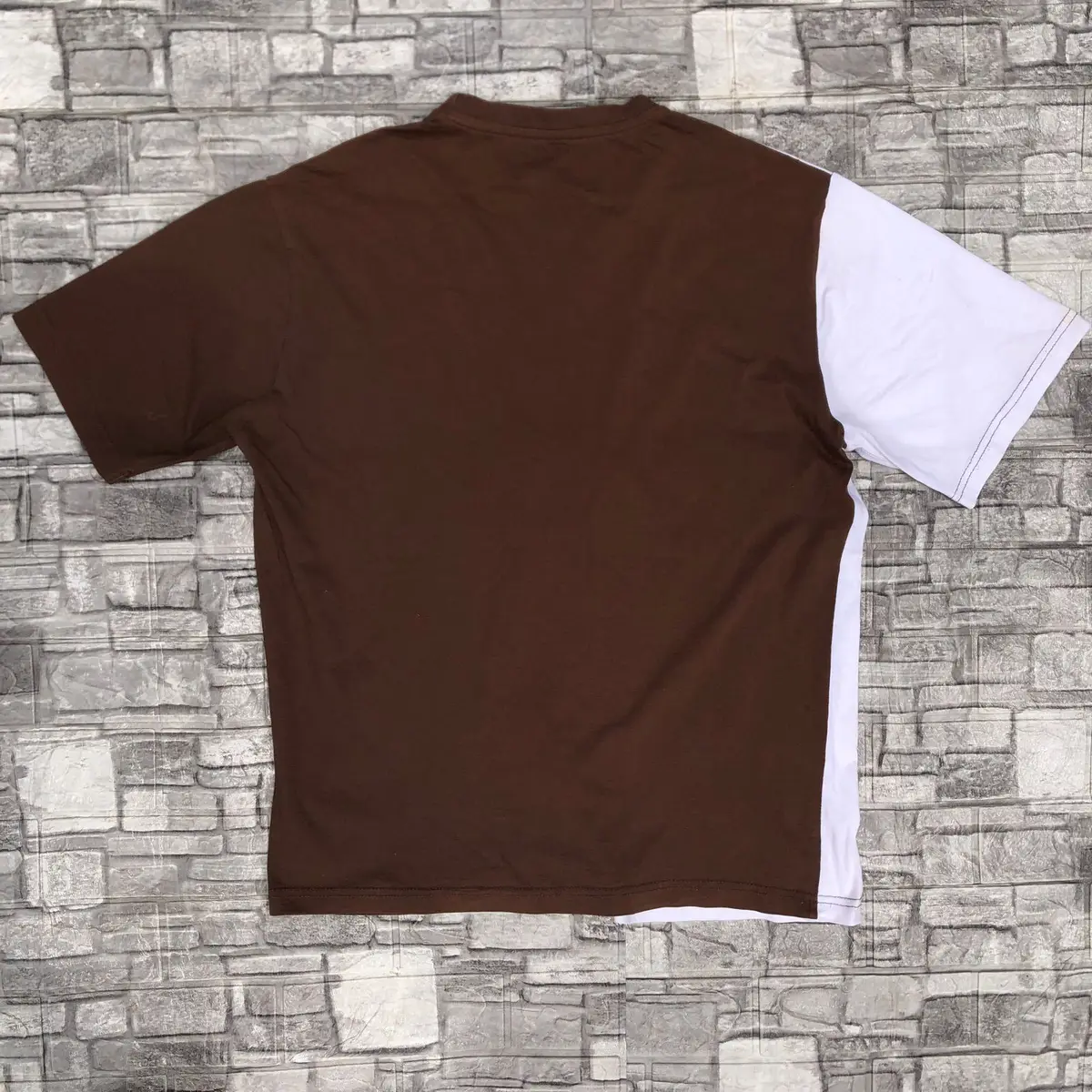 Nike Split Panel Brown and White T-Shirt