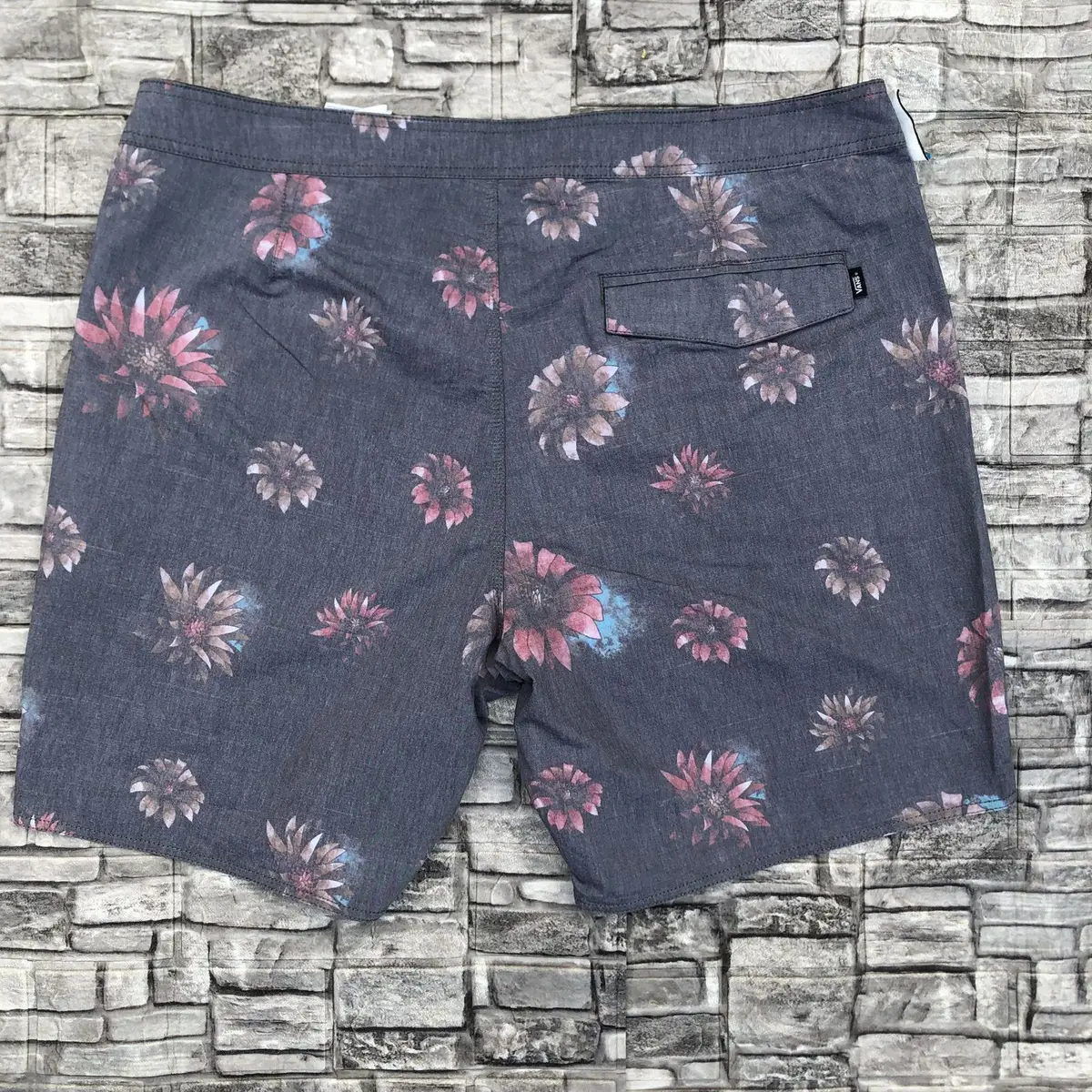 Vans Floral Print Boardshorts Grey