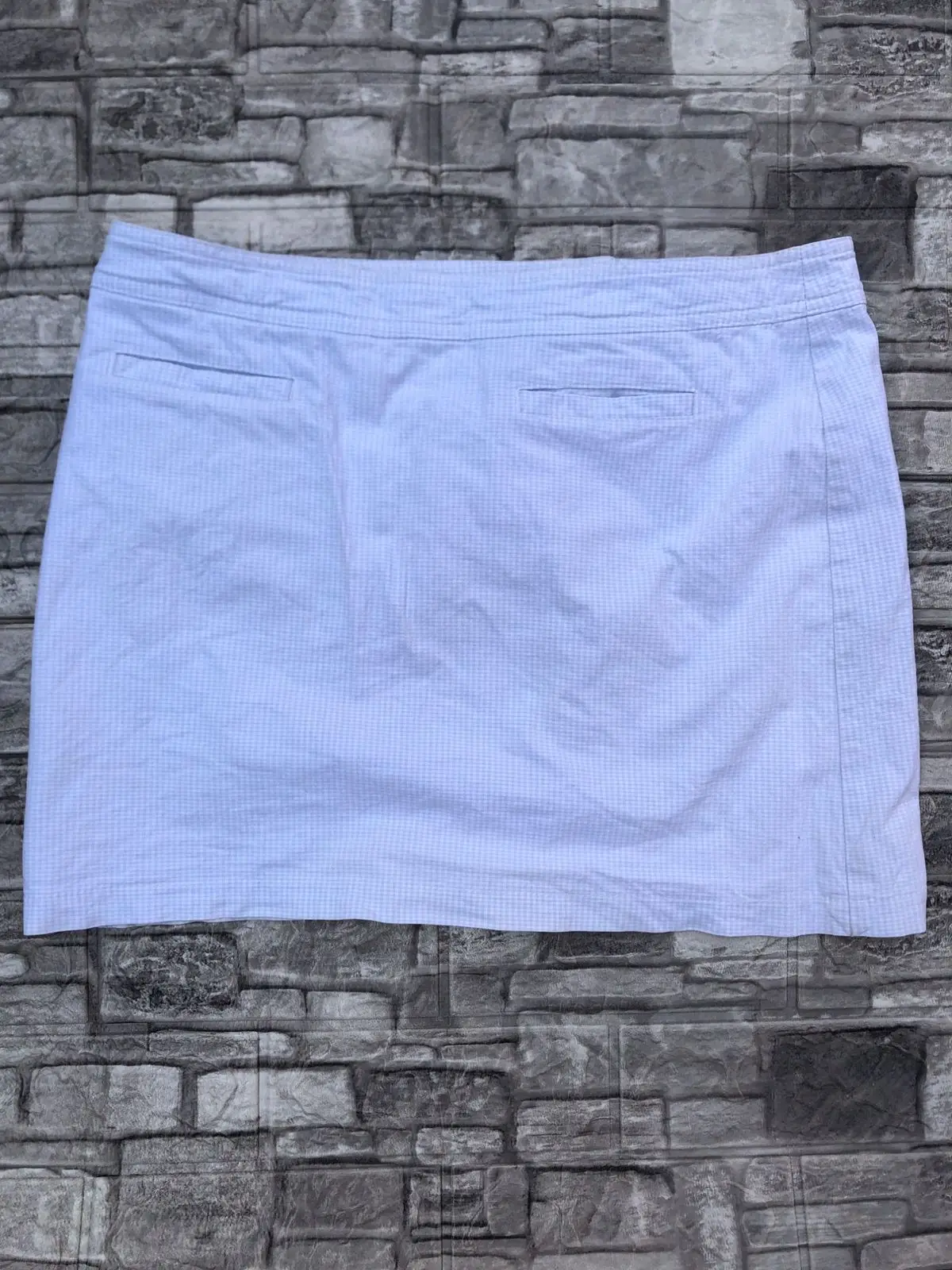 Guess Light Blue Patterned Mini Skirt