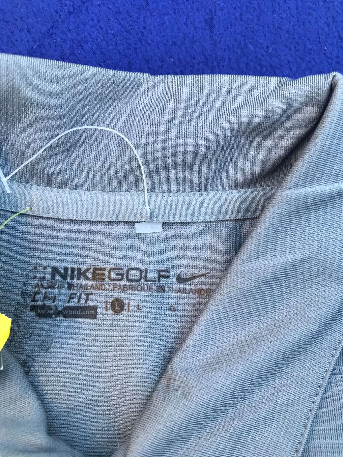 Nike Golf Dri-Fit Grey Polo Shirt with Ryobi Logo