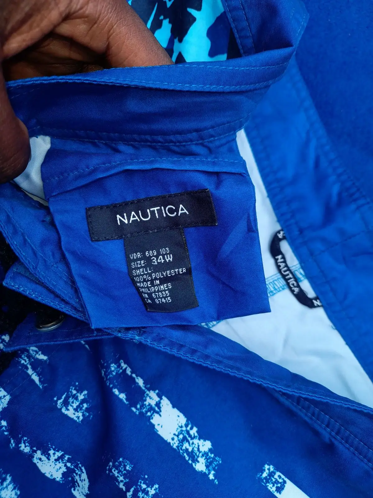 Nautica Blue Graphic Board Shorts