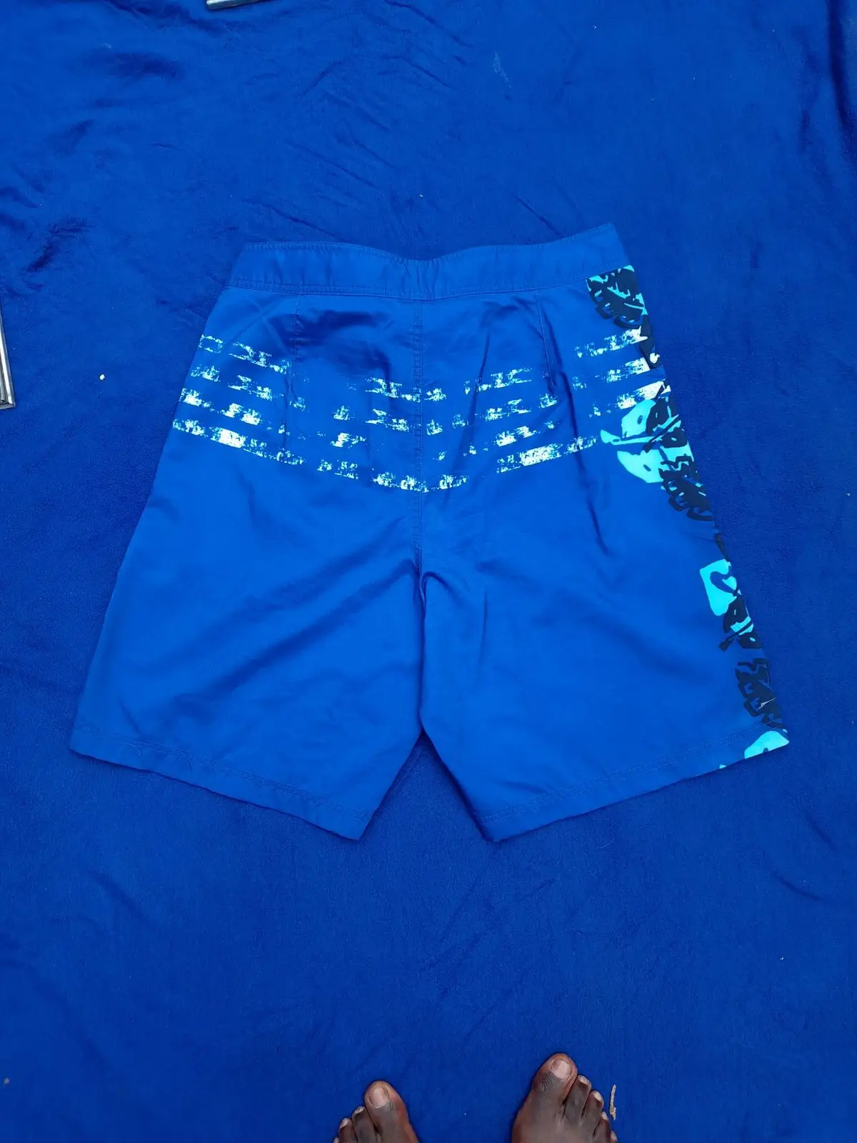 Nautica Blue Graphic Board Shorts