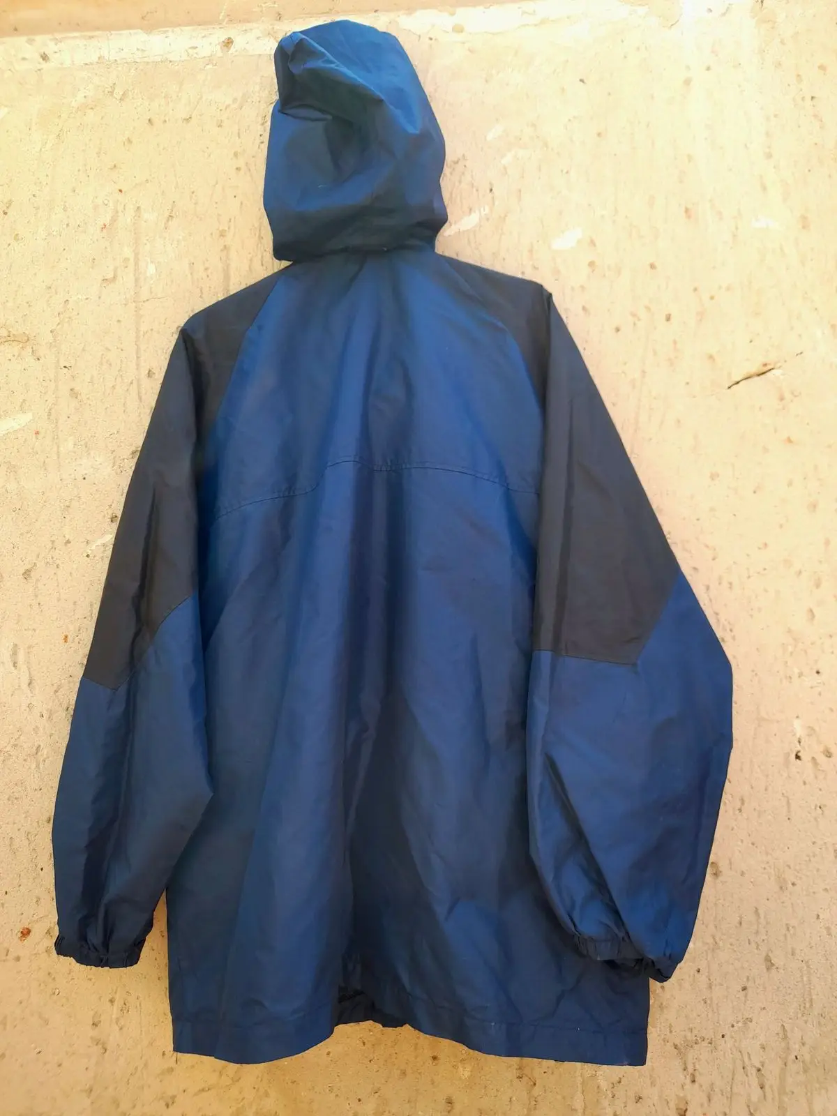 Navy Blue and Black Lightweight Windbreaker Jacket