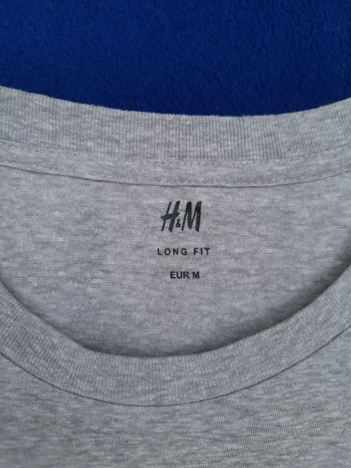 H&M Long Fit Grey T-Shirt