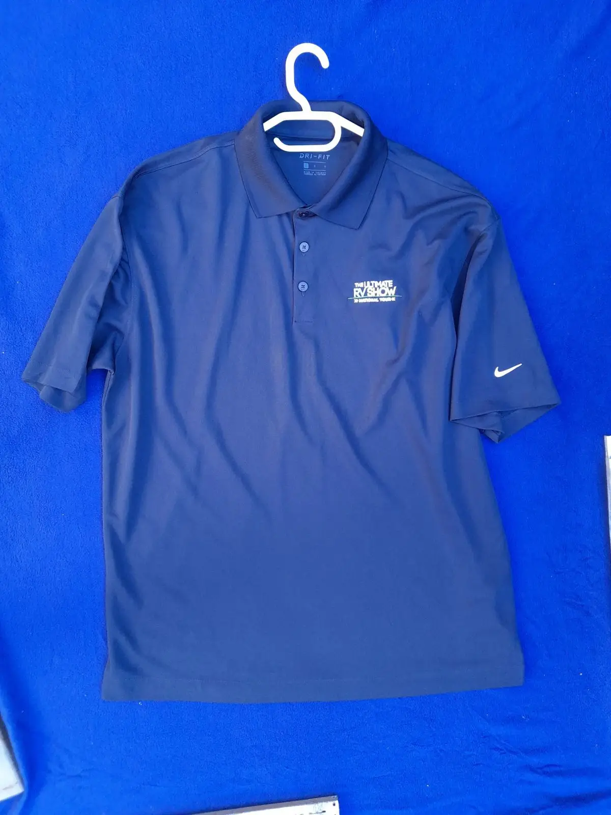 Nike Dri-Fit Navy Blue Polo Shirt