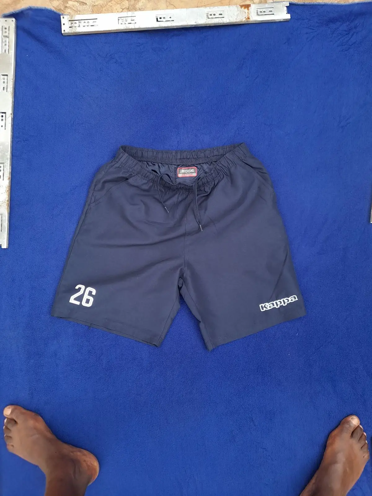 Kappa Navy Athletic Shorts
