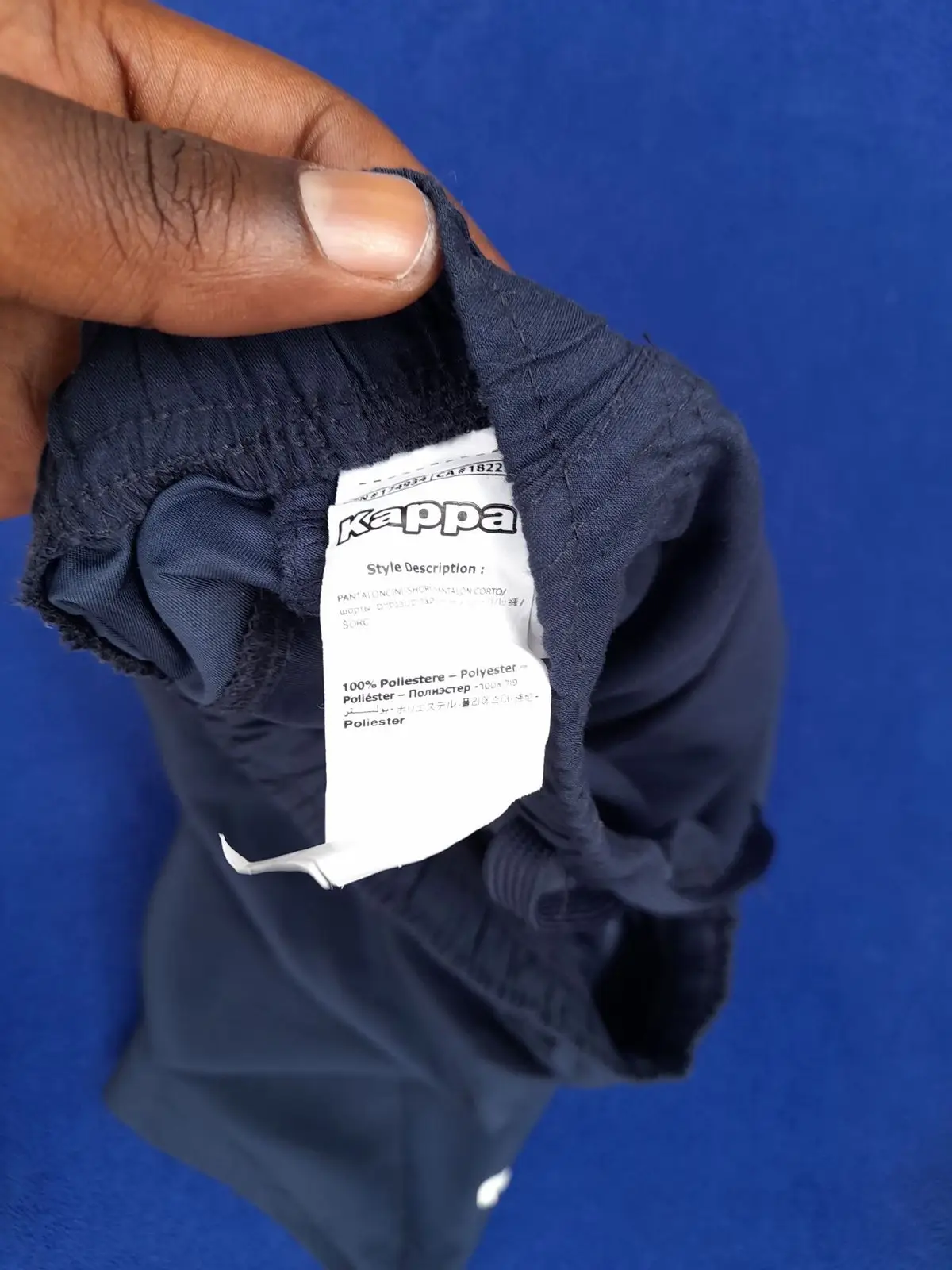 Kappa Navy Athletic Shorts