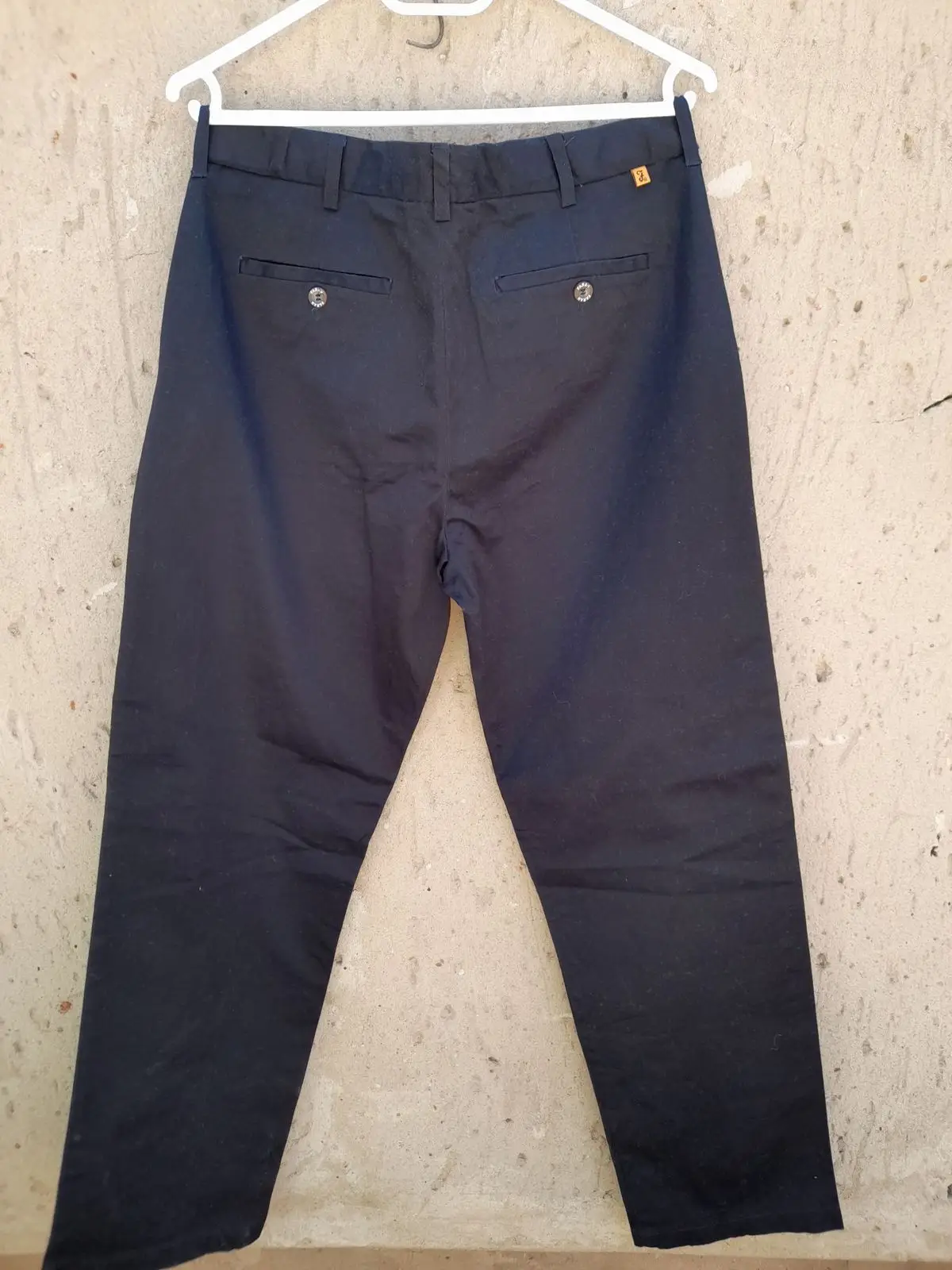 Farah Black Chino Trousers