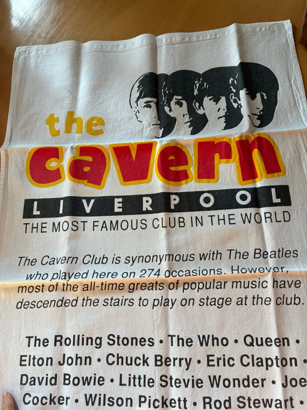 The Cavern Club Liverpool Souvenir Tea Towel