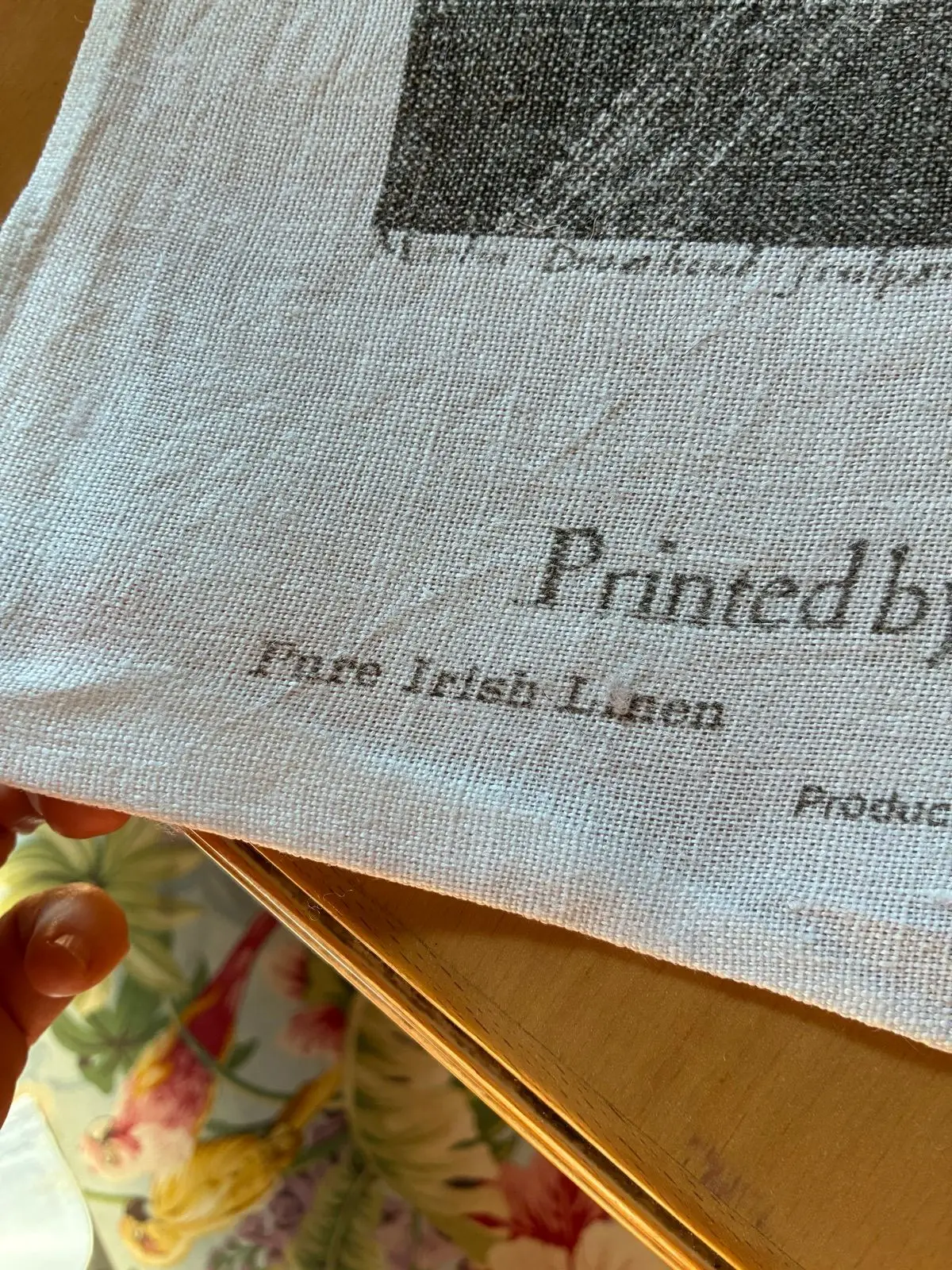 Vintage Lamont Pure Irish Linen Shakespeare Tea Towel