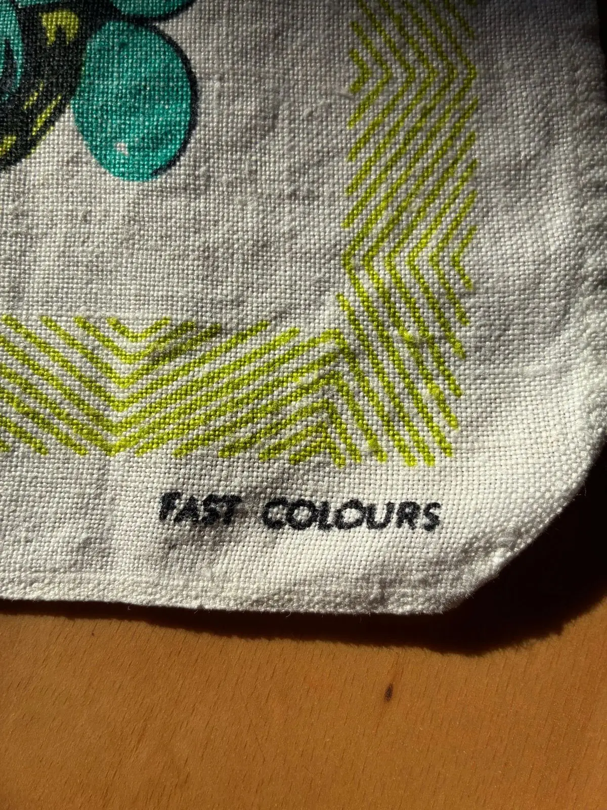 Vintage Pure Linen Illustrated Tea Towel