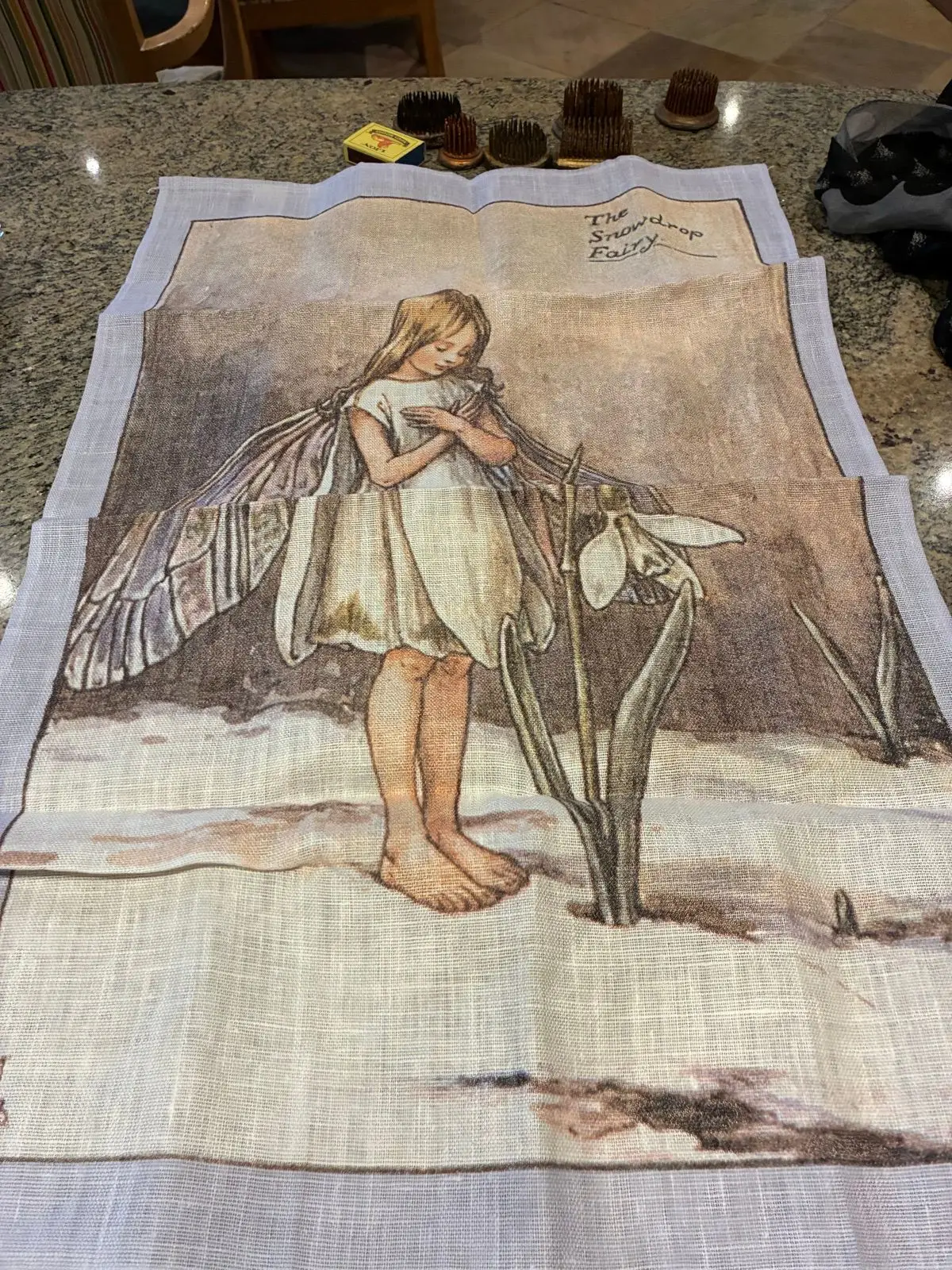 Cicely Mary Barker The Snowdrop Fairy Linen Tea Towel
