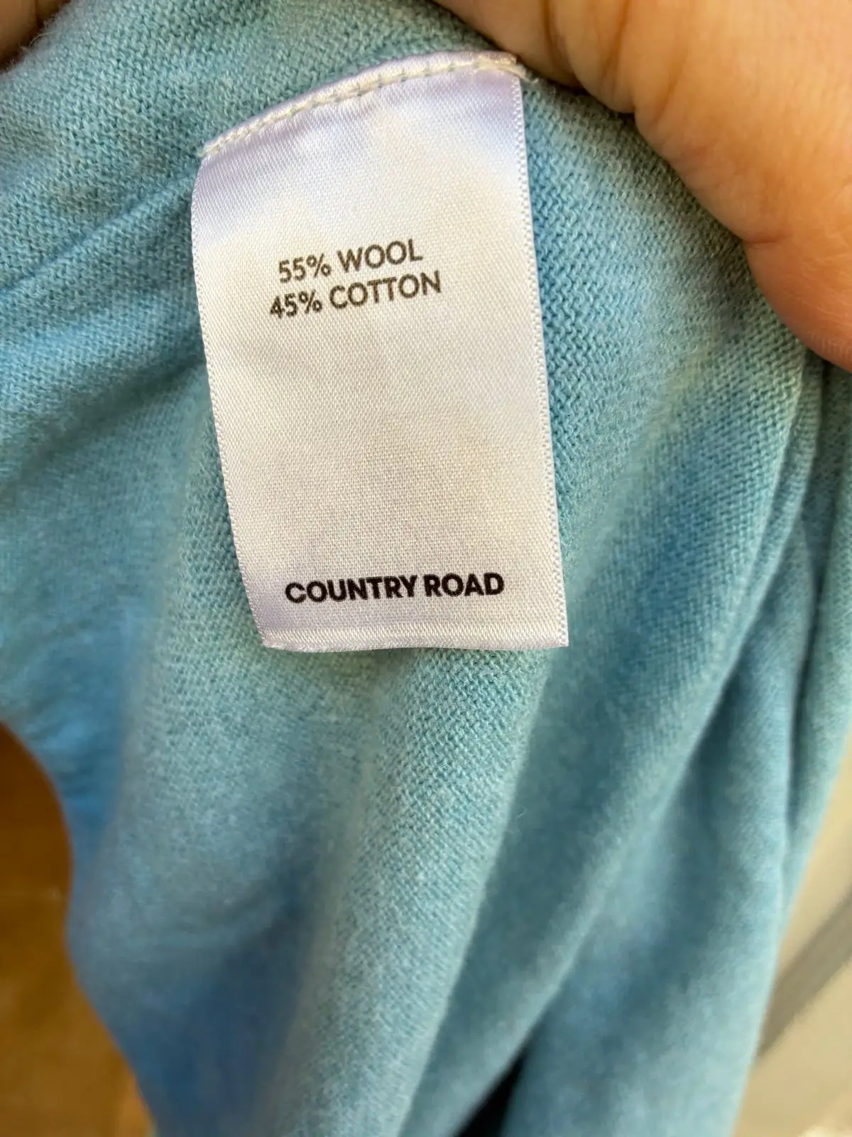 Country Road Light Blue V-Neck Knit Sweater