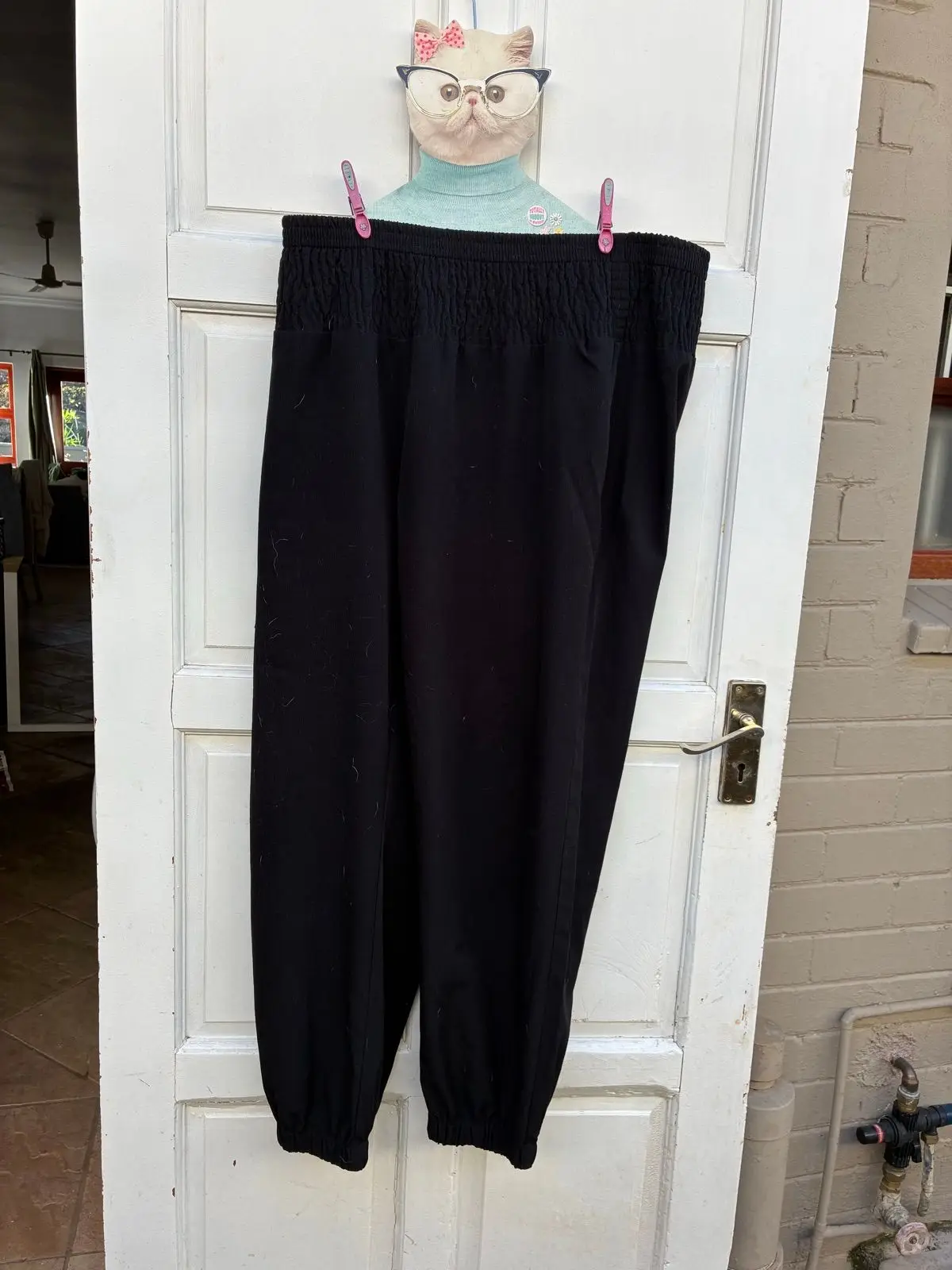 Shein Black High-Waisted Jogger Pants