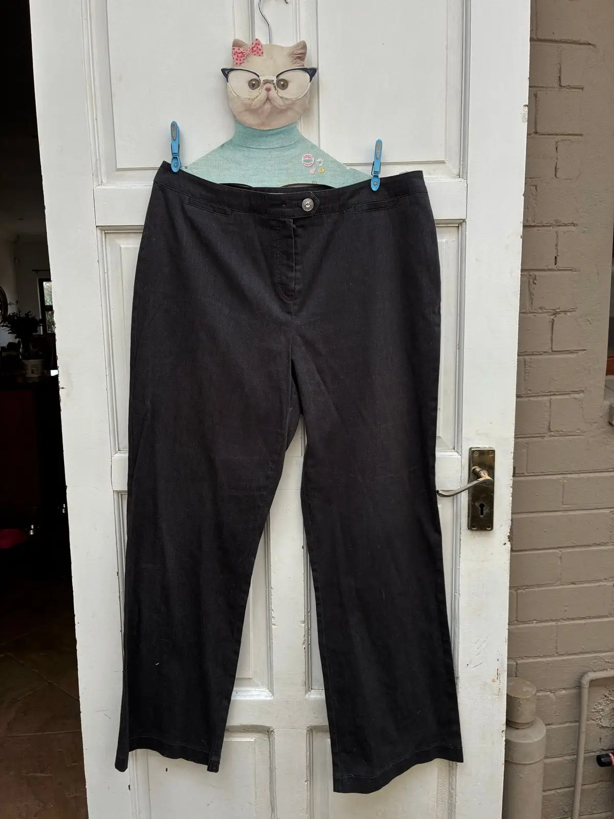 Woolworths Dark Grey Straight Leg Trousers