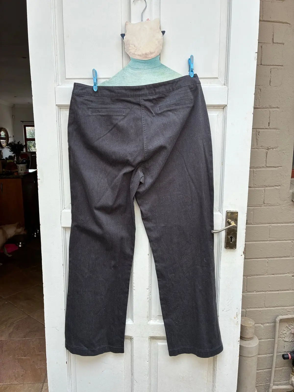 Woolworths Dark Grey Straight Leg Trousers