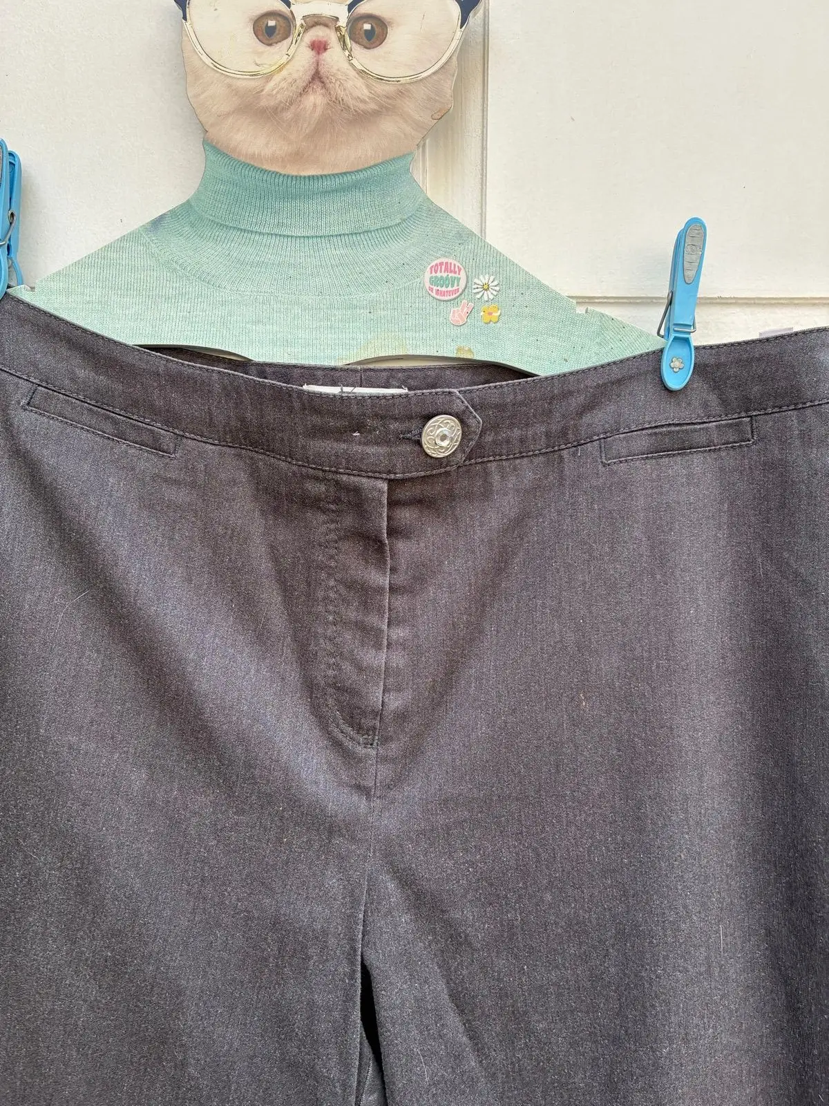 Woolworths Dark Grey Straight Leg Trousers