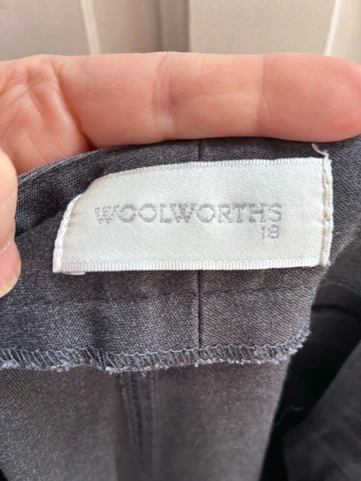 Woolworths Dark Grey Straight Leg Trousers